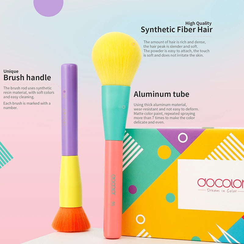 Docolor Colorful Makeup brush set