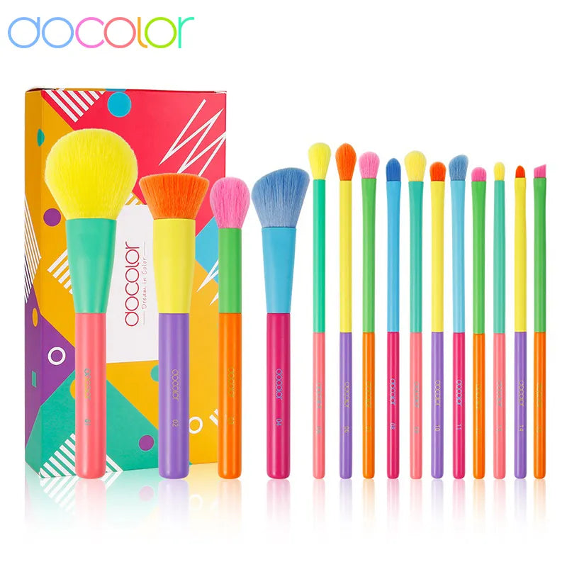 Docolor Colorful Makeup brush set