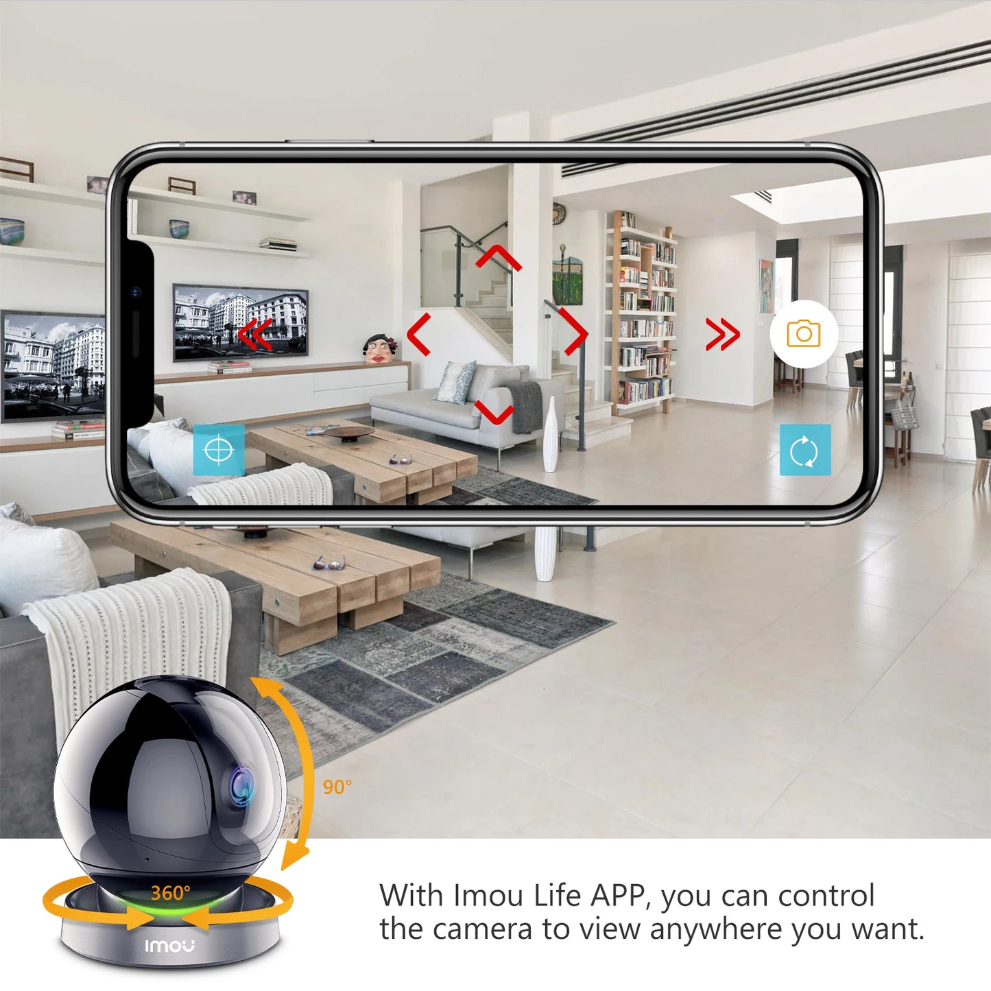 Wifi Camera indoor AI Human Detection Camera with Night Vision