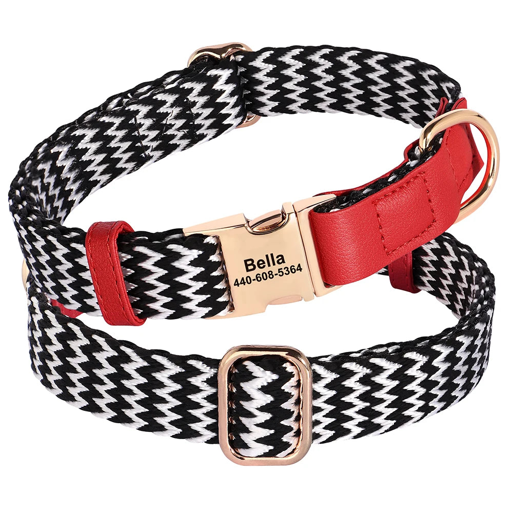 Custom Personalized Nylon Dog Collar