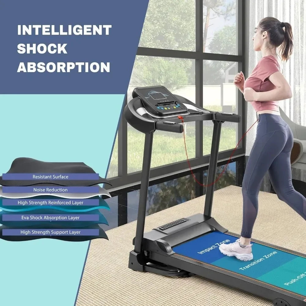 Folding Treadmill with 12 Preset Programs