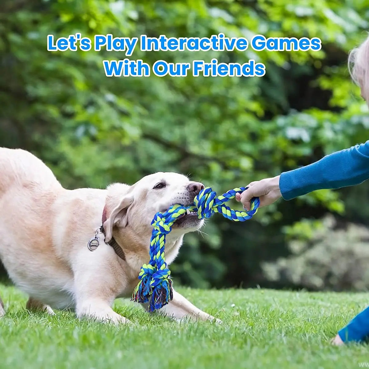 2-piece dog rope toys are suitable for large and medium-sized dogs - One Shop Ventures