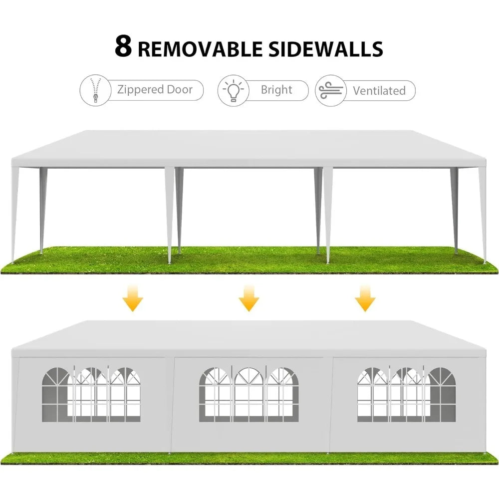 10'x30' Outdoor Canopy Tent W/Removable Sidewalls - One Shop Ventures