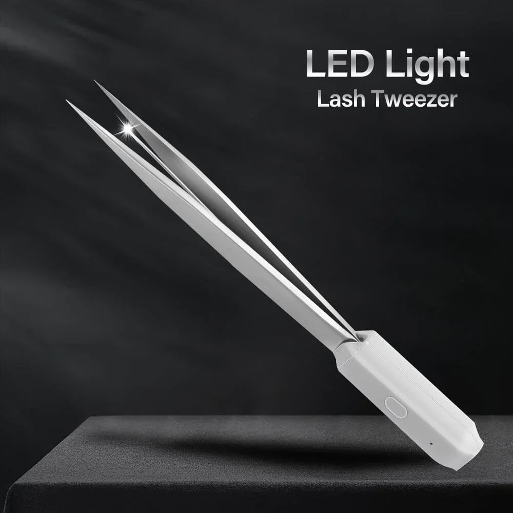 LED Light Lash Tweezer For Professional Eyelash Extension