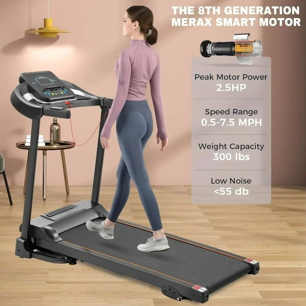 Folding Treadmill with 12 Preset Programs