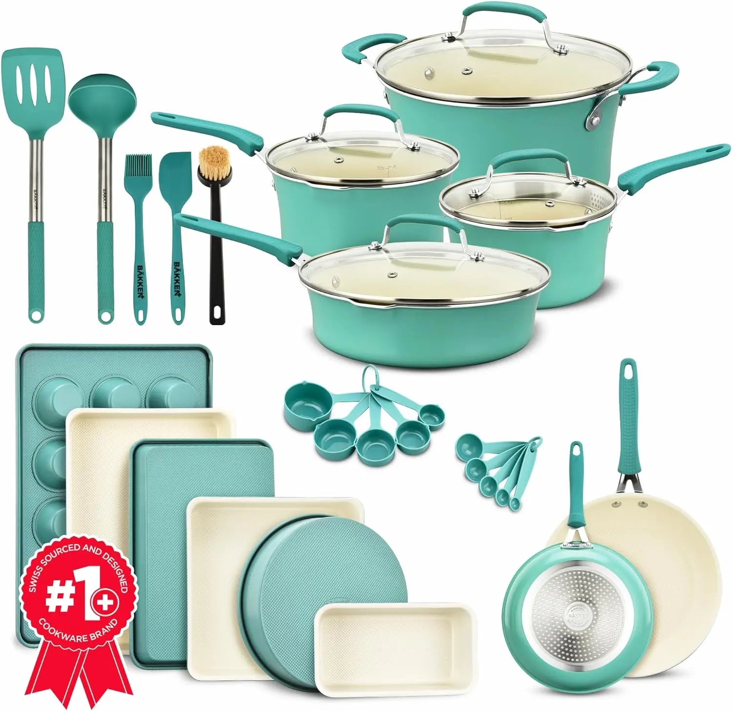 Cookware Set -Reinforced Pressed Aluminum Metal - One Shop Ventures