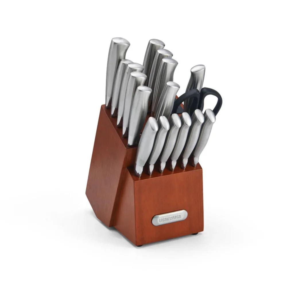 Professional 18-piece Forged Hollow Handle Stainless Steel Knife Block Set - One Shop Ventures