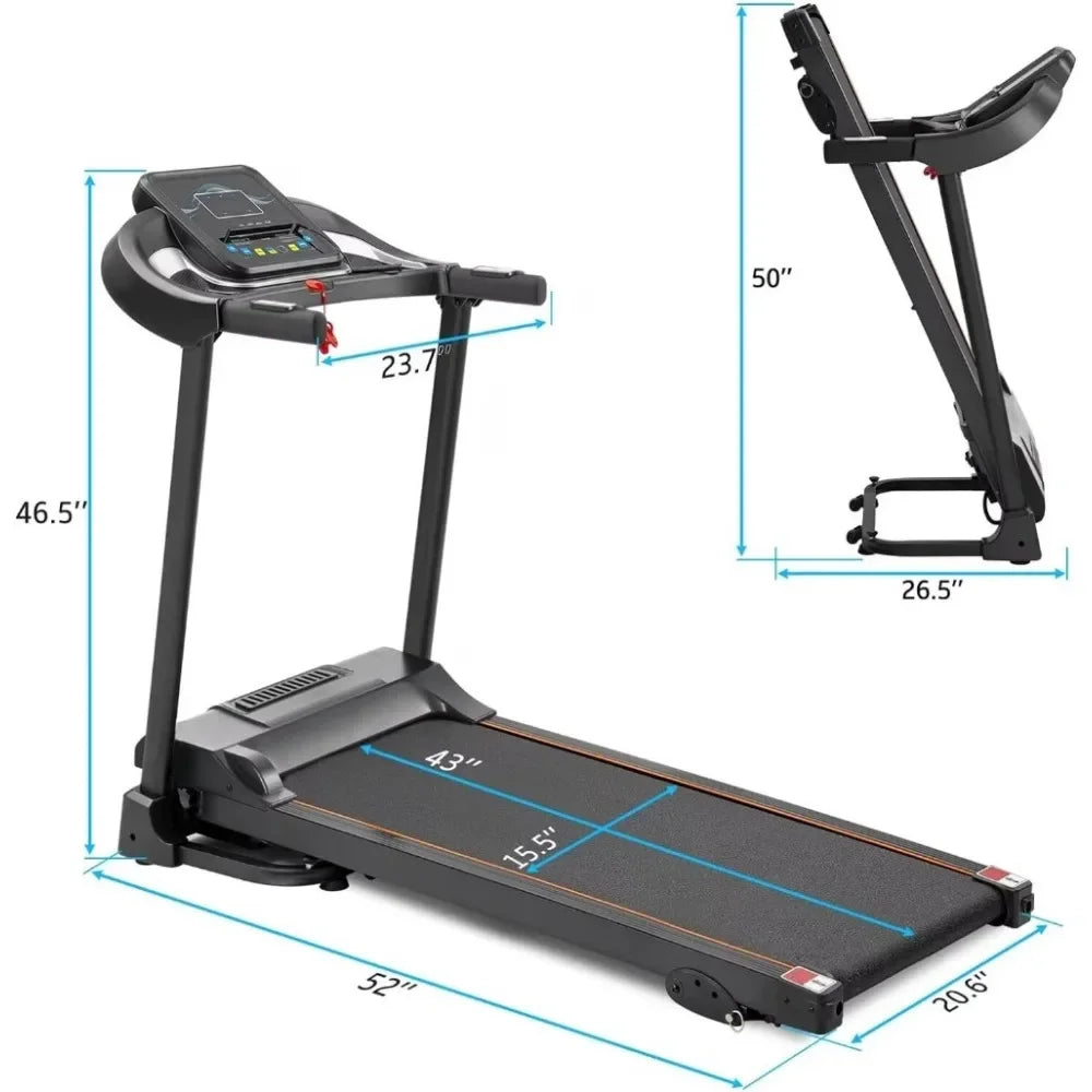 Folding Treadmill with 12 Preset Programs