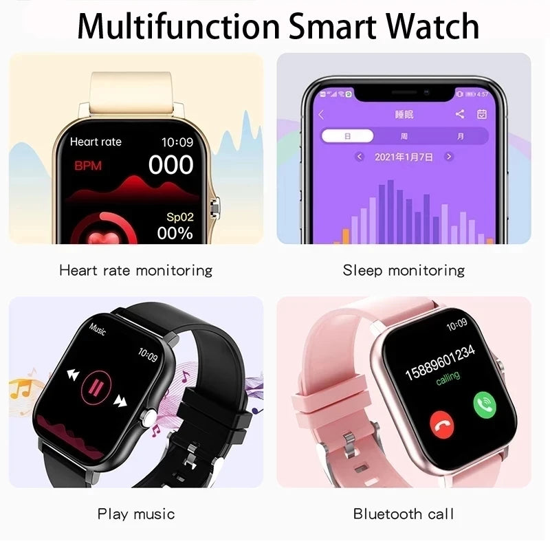 Waterproof Bluetooth Smart Watch and Fitness Tracker