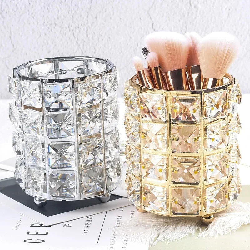 Crystal Makeup Brush /Eyebrow Pencil Storage