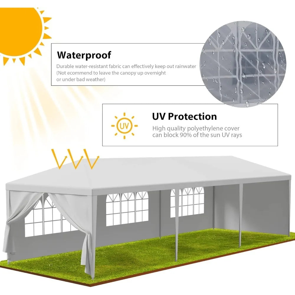 10'x30' Outdoor Canopy Tent W/Removable Sidewalls - One Shop Ventures