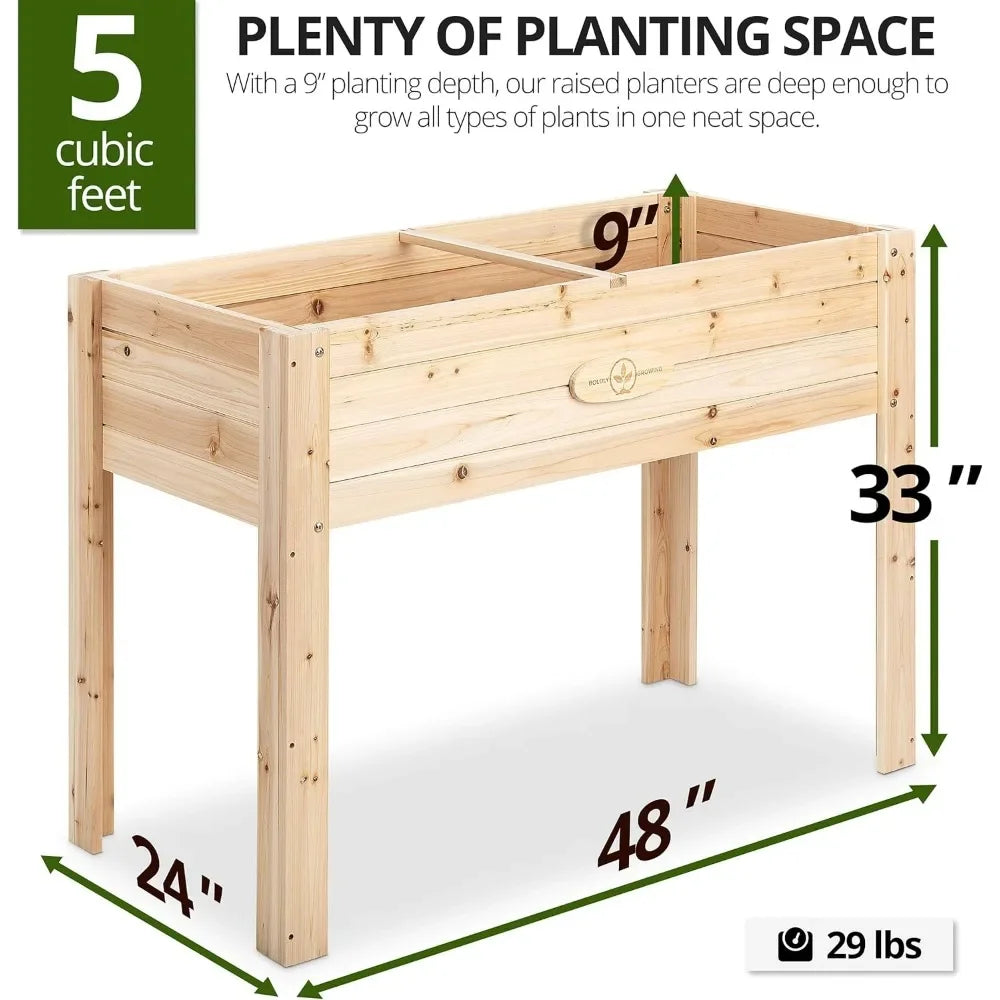 Raised Planter Box  48" (L) by 24" (W) x 33" (H)