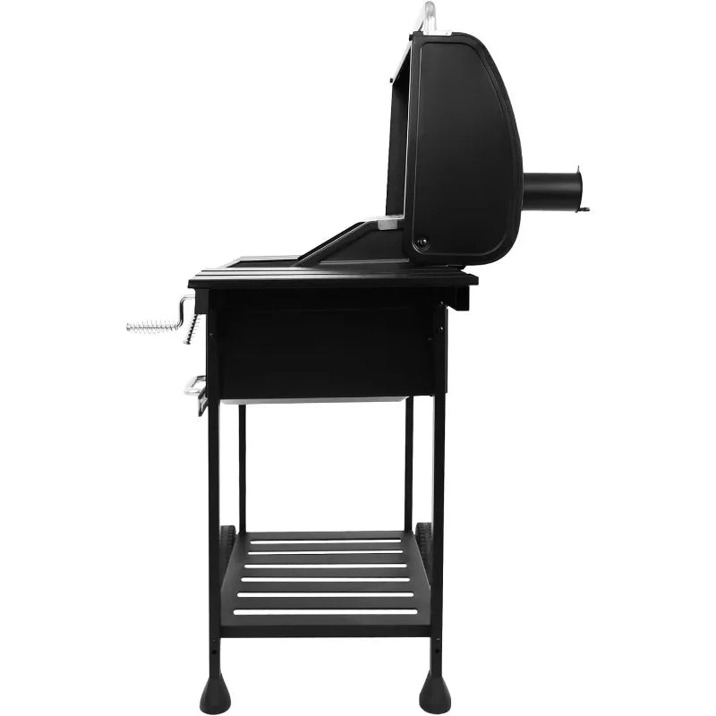 24” Charcoal Grill Outdoor Smoker with Side Tables - One Shop Ventures