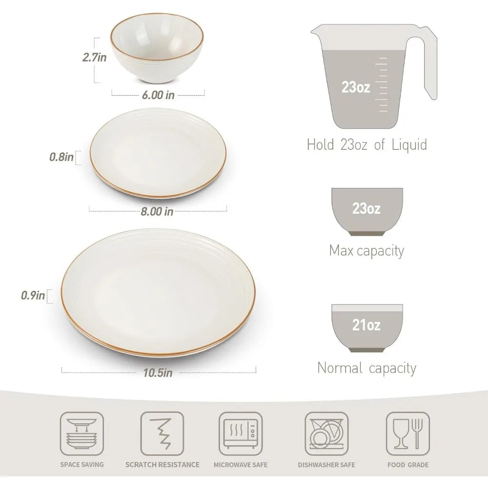 12 Pieces Jupiter Dinnerware Set - One Shop Ventures