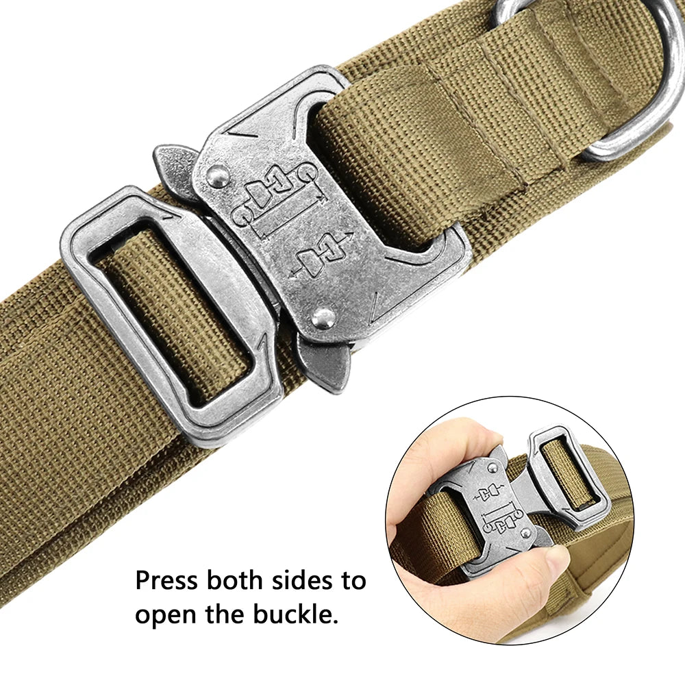 Nylon Adjustable Dog Collar With Handle