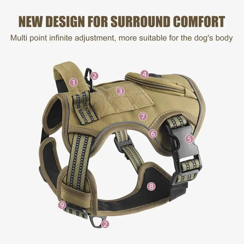 Adjustable Reflective Dog Harness