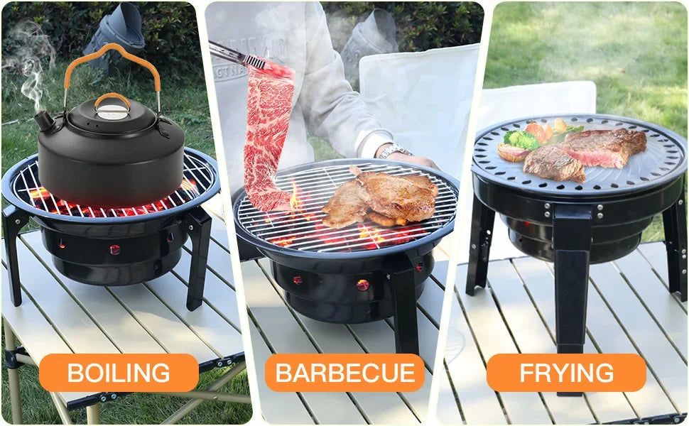 Portable Charcoal Grill With Carry Bag - One Shop Ventures