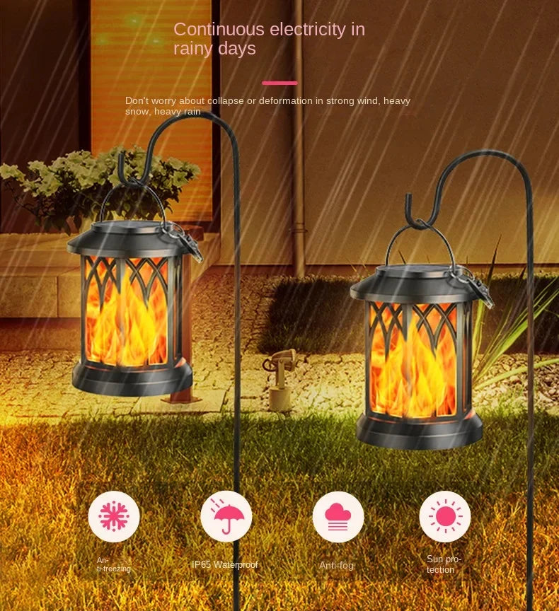 LED Solar  Simulation Flame Lamp