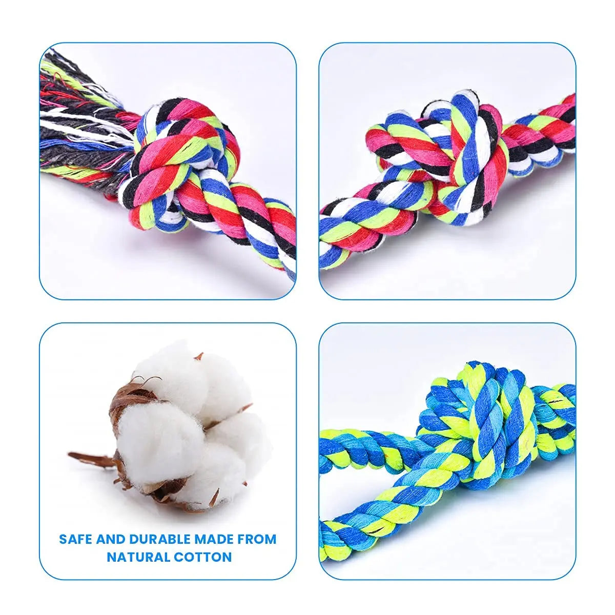 2-piece dog rope toys are suitable for large and medium-sized dogs - One Shop Ventures