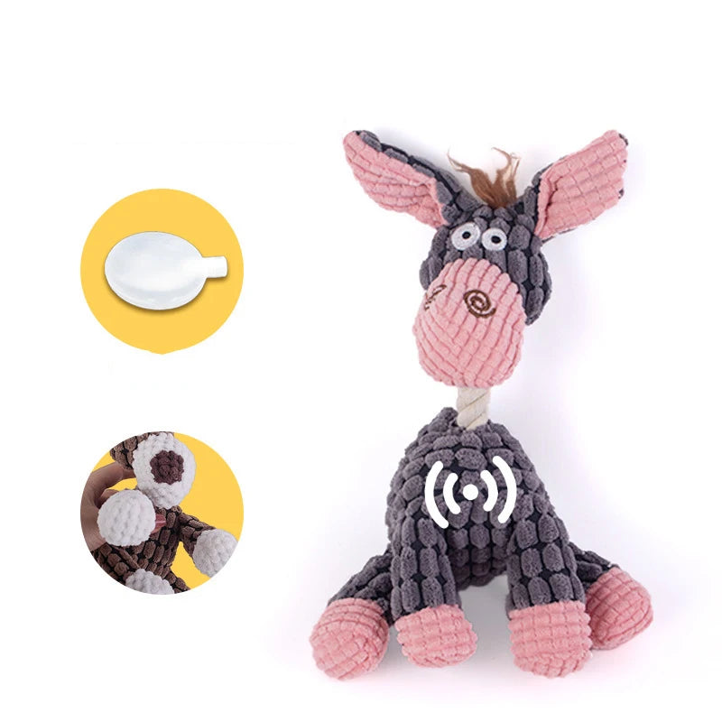 Plush Animal Shaped Dog Toy