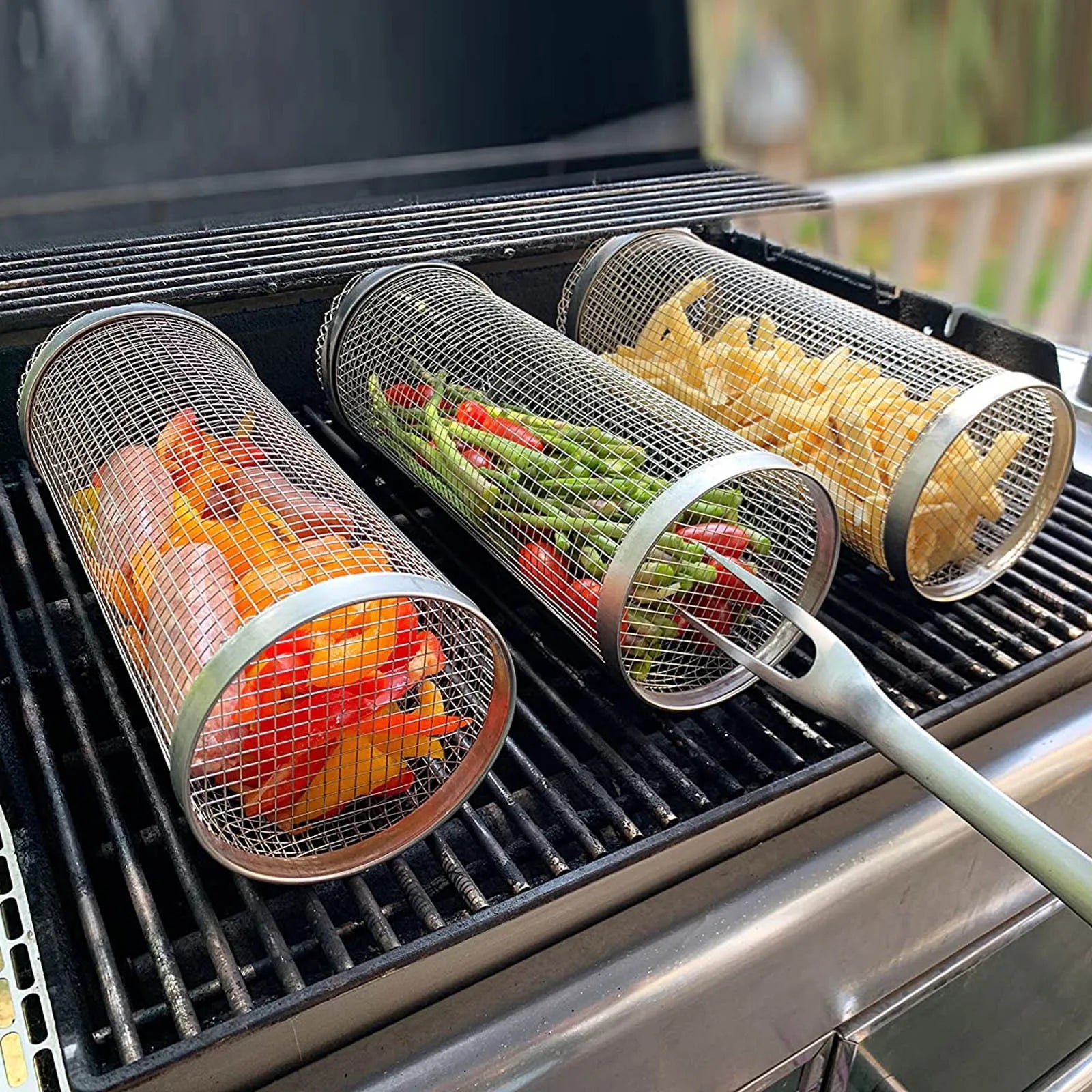 Barbecue Cages Stainless Steel Barbecue Grate - One Shop Ventures