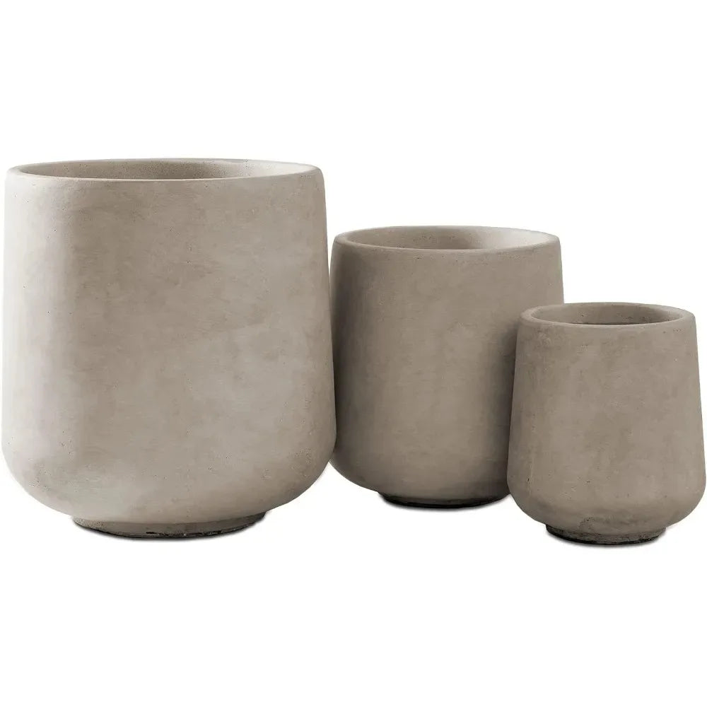 Round Concrete Planter Pots - One Shop Ventures