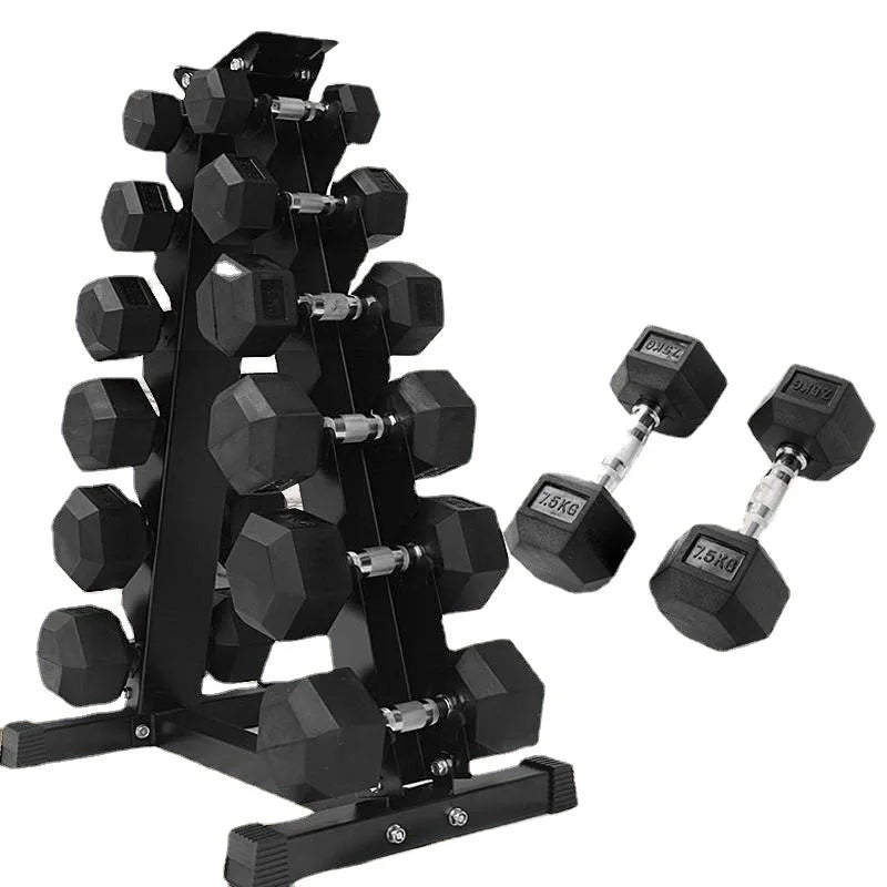 High Quality Solid Cast Iron Hexagonal Dumbbell Set