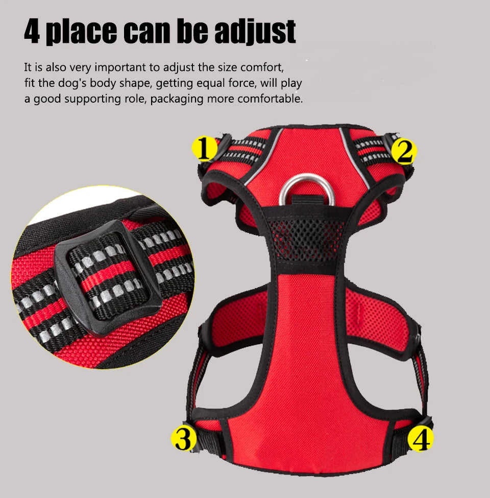 Truelove Reflective No Pull Nylon Dog Harness