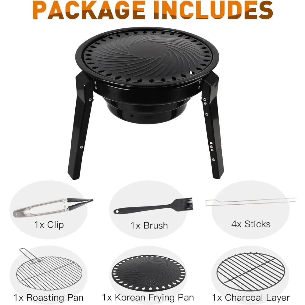 Portable Charcoal Grill With Carry Bag - One Shop Ventures