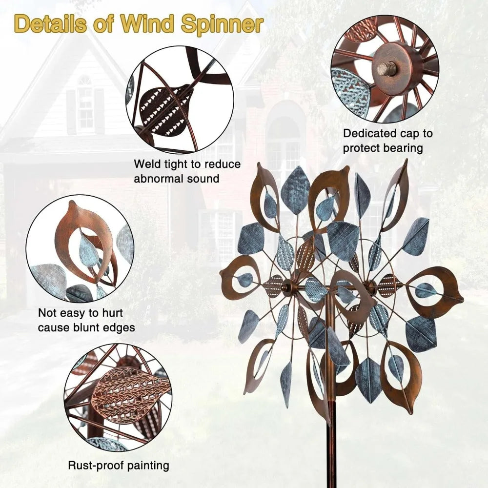 Large Metal Garden Wind Spinner