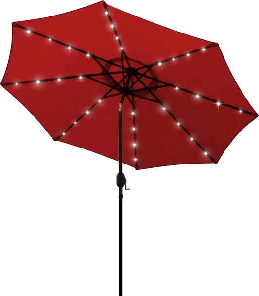 9 ft 32 LED Lighted Patio Umbrella