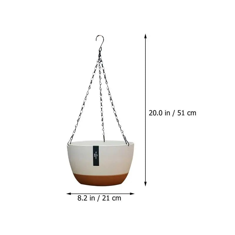 Set of 2  Outdoor Hanging Flower Pots - One Shop Ventures