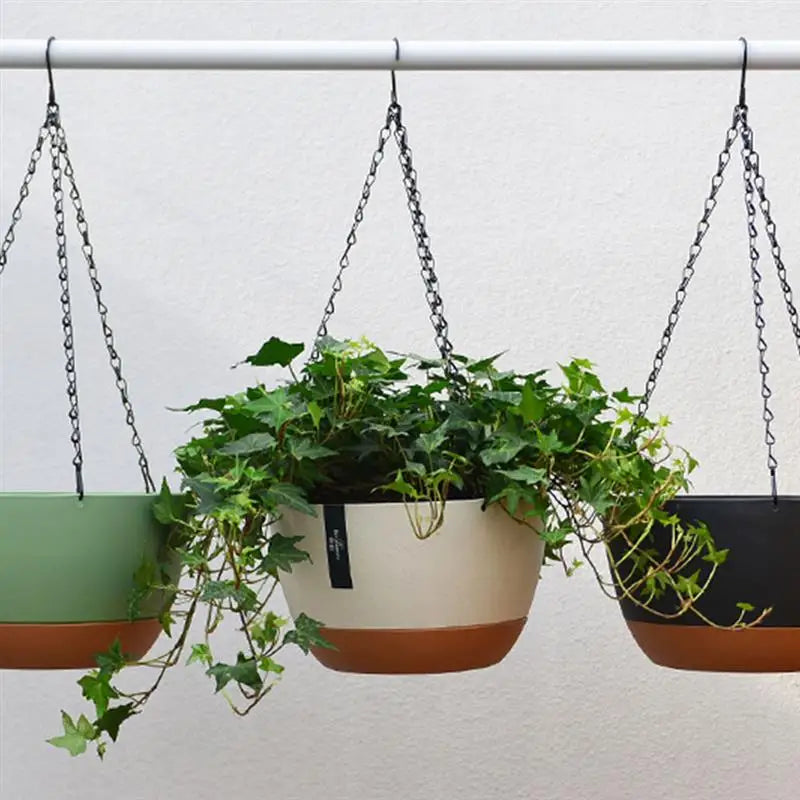 Set of 2  Outdoor Hanging Flower Pots - One Shop Ventures