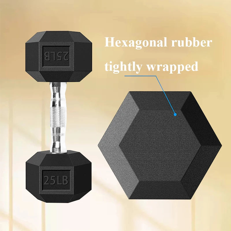 High Quality Solid Cast Iron Hexagonal Dumbbell Set