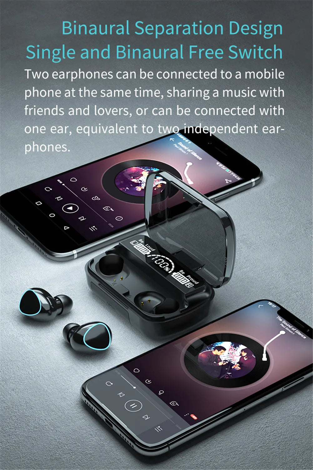 Mini Earbuds Bluetooth-Compatible Headphones Built-in Mic for iPhone 14 13 12 Android Phones