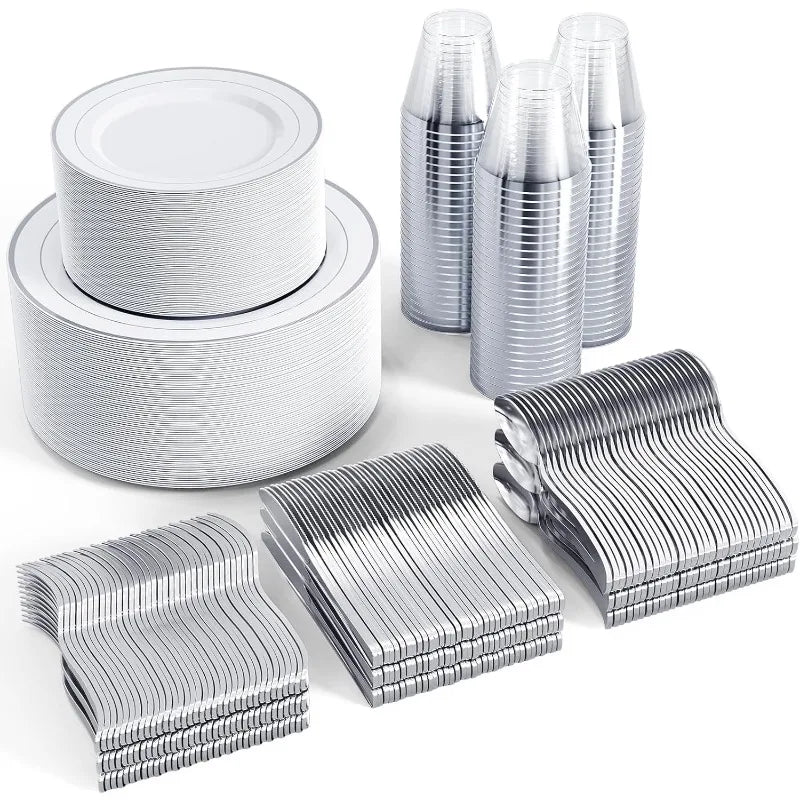 600pcs Dinnerware Set for 100 Guests - One Shop Ventures