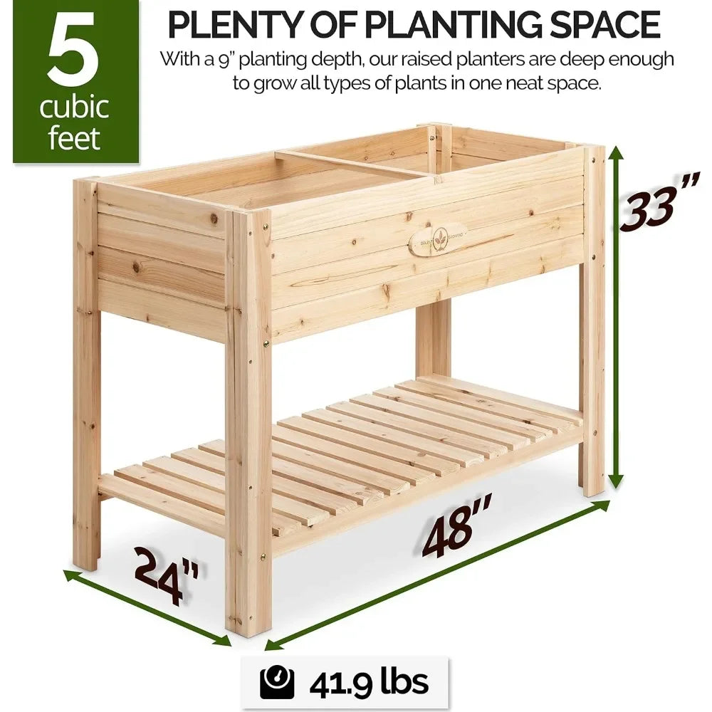 Raised Planter Box  48" (L) by 24" (W) x 33" (H)